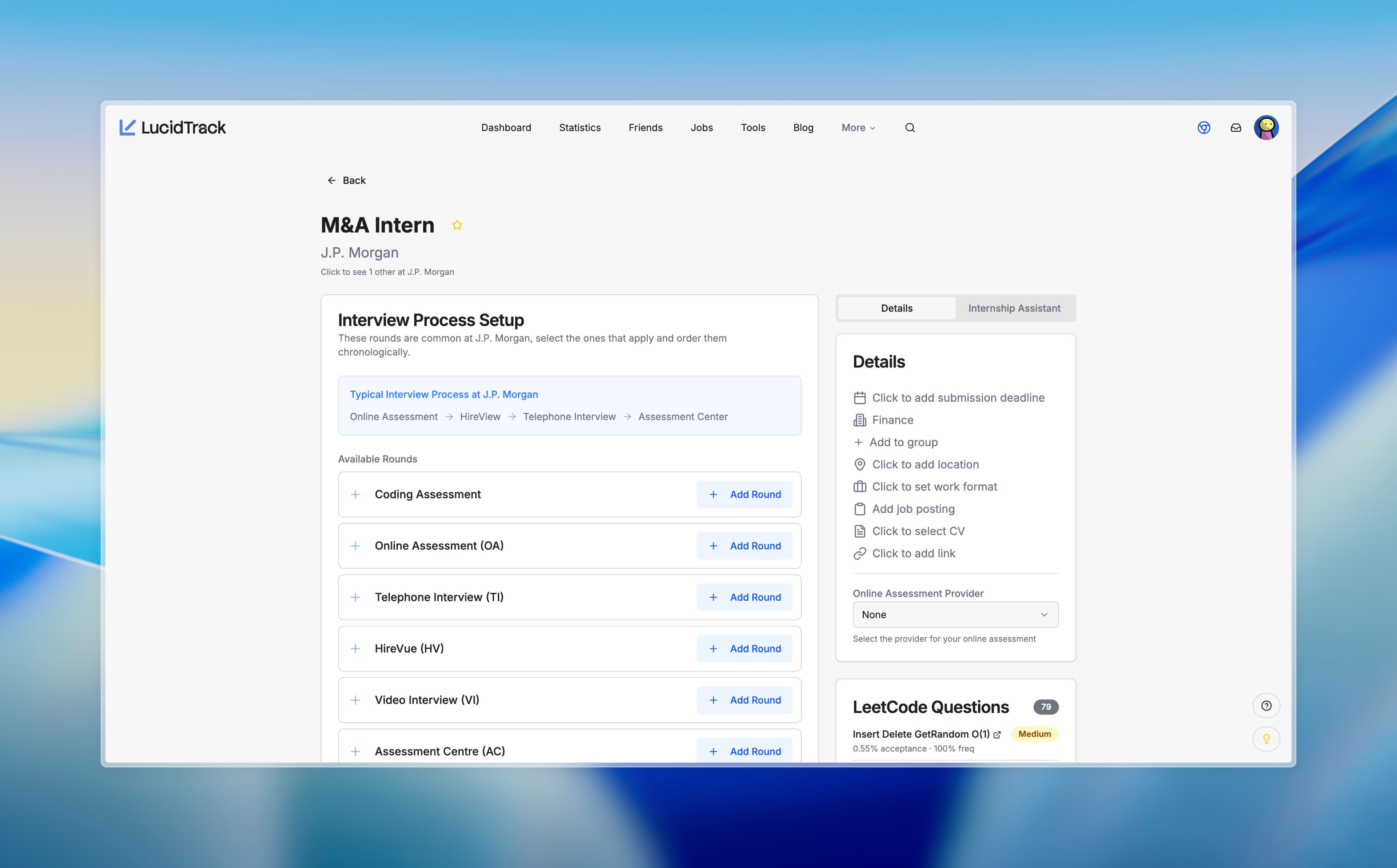 Manage Application Details Screenshot