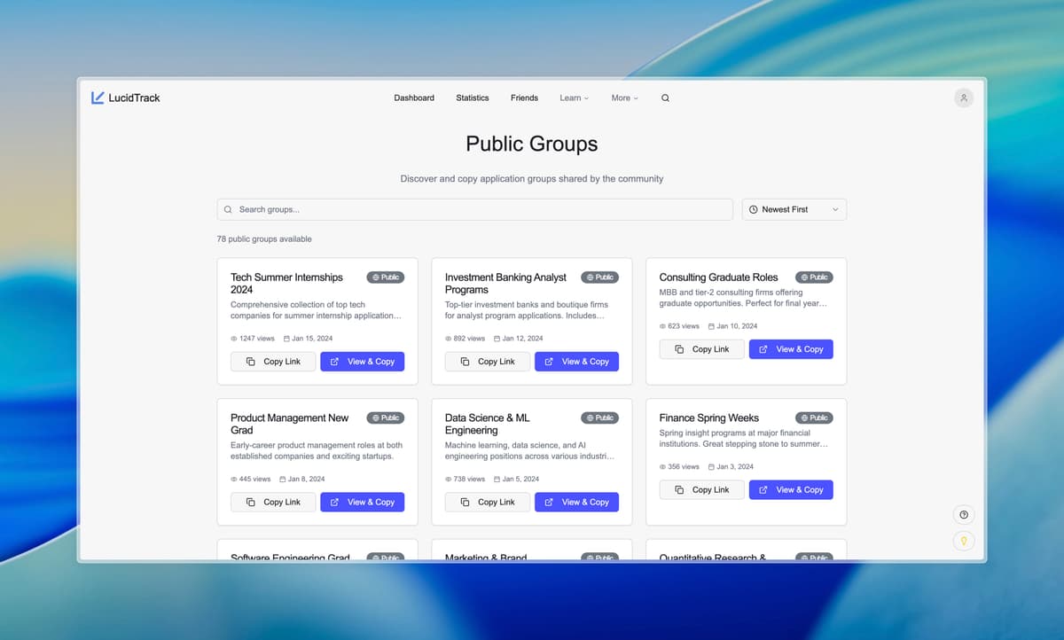 Discover Public Groups Screenshot