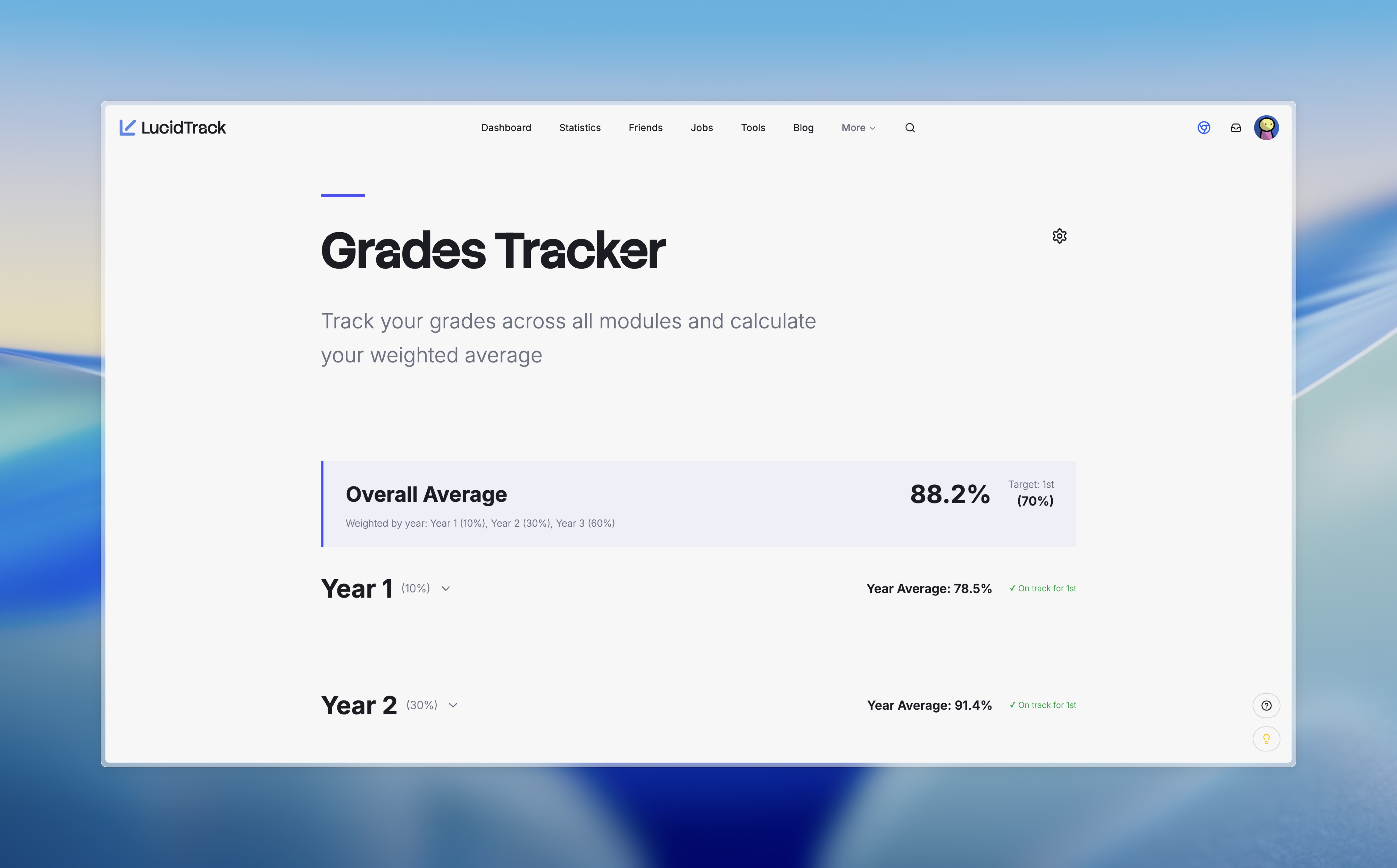 Grades Tracker